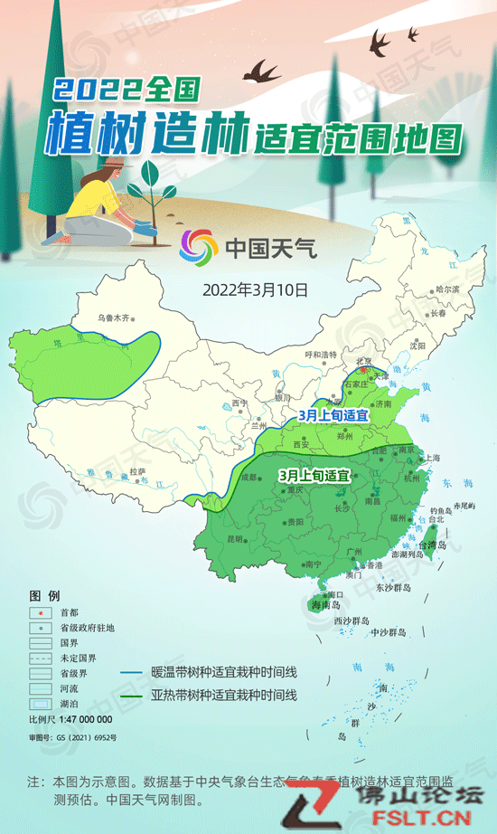 种树去！40年植树超780亿株 全国植树适宜范围地图出炉