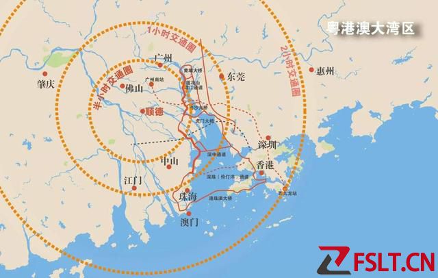 顺德在粤港澳大湾区的地理位置，万亿顺德可能要腾飞
